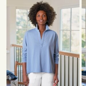 Frank & Eileen V-Neck Popover Shirt